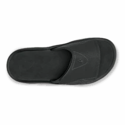 OluKai Nalu Slide - Black -Island Sole Outlet Store 10332 4040 004 M NaluSlide BlkBlk
