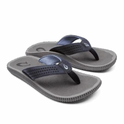 OluKai Ulele - Blue Depth / Charcoal -Island Sole Outlet Store 10435 TF26 003 M Ulele BlueDepthChr