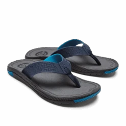OluKai ‘Awiki - Trench Blue / Pavement -Island Sole Outlet Store 10506 DEPV 003 M Awiki TrenchBluePavement
