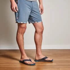 OluKai ‘Awiki - Trench Blue / Pavement -Island Sole Outlet Store 10506 DEPV 102 M AWIKI TrenchBluePavement