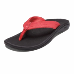 OluKai ‘Ohana - Hot Coral / Black -Island Sole Outlet Store 20110 HC40 AMZ Ohana HotCoralBlack