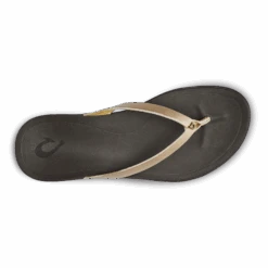 OluKai Ho‘ōpio Leather - Bubbly / Dark Java 7 OluKai Ho‘ōpio Leather - Bubbly / Dark Java -Island Sole Outlet Store 20290 FA48 004 W HoopioLeather BubDkj