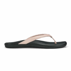 OluKai Ho‘ōpio - Petal Pink Metallic / Black