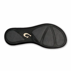 OluKai Ho‘ōpio - Petal Pink Metallic / Black -Island Sole Outlet Store 20294 NK40 005 W Hoopio PepmBlk