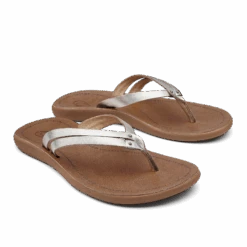 OluKai Kāpehe Luana - Silver / Sahara -Island Sole Outlet Store 20468 2KFM 003 W KapeheLuana SilSah