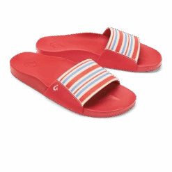 OluKai Kīpuni - Lehua Flower / Stripe -Island Sole Outlet Store 20508 LFZP 003 W Kipuni Lehua Flower Stripe