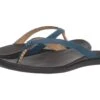 OluKai Ho'opio Leather (legion Blue/black)