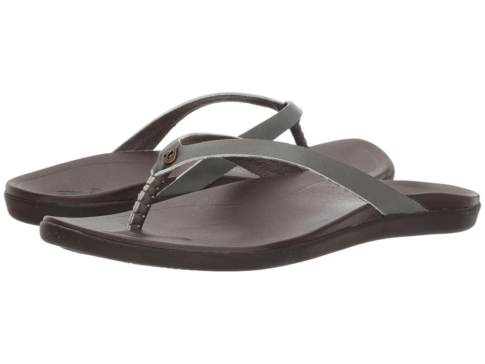 OluKai Ho'opio Leather (dusty Olive/dark Java) 1 OluKai Ho'opio Leather (dusty Olive/dark Java)