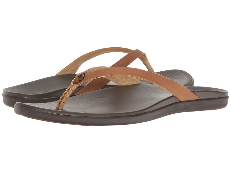 OluKai Ho'opio Leather (sahara/dark Java) 1 OluKai Ho'opio Leather (sahara/dark Java)